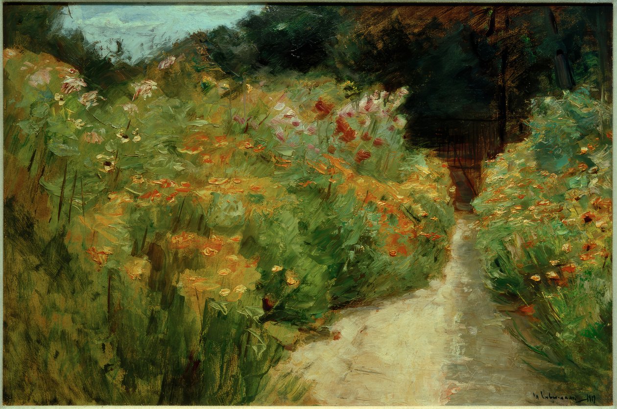 Květinové keře v zahradě Wannsee od Max Liebermann