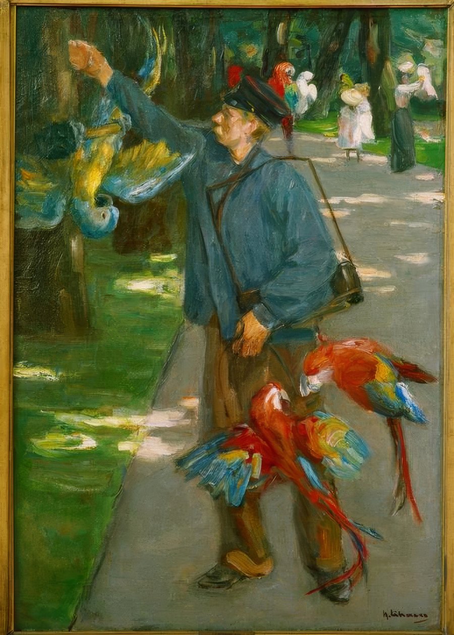 Papouščí muž od Max Liebermann