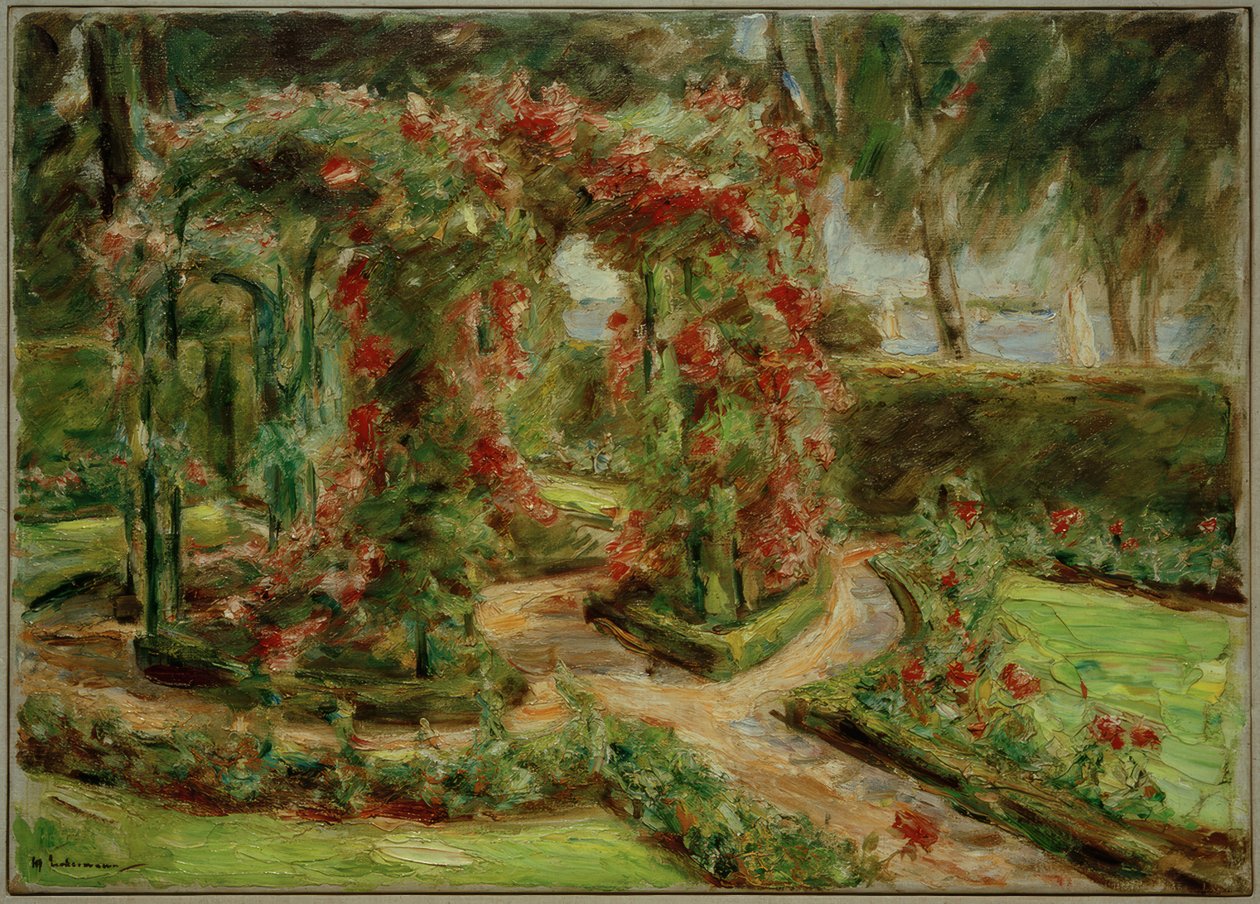 Růžová zahrada ve Wannsee od Max Liebermann