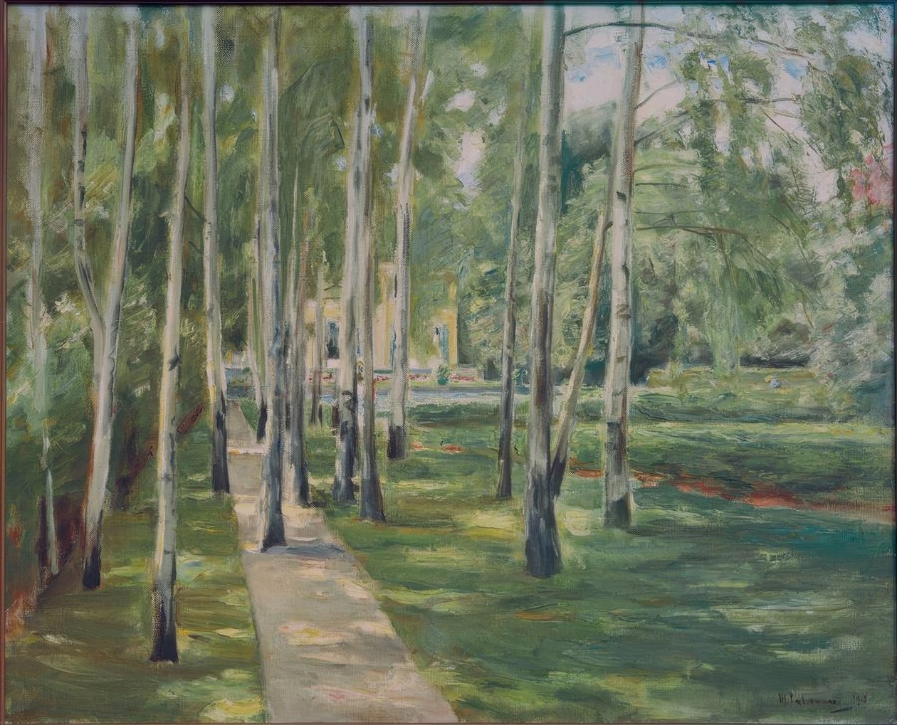 Březová alej v zahradě Wannsee na západě od Max Liebermann