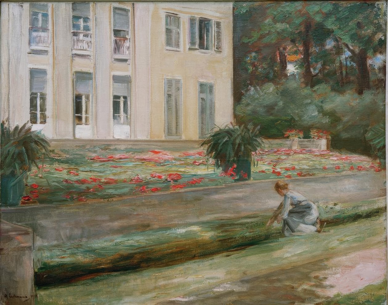 Květinová terasa v zahradě Wannsee na severozápad od Max Liebermann