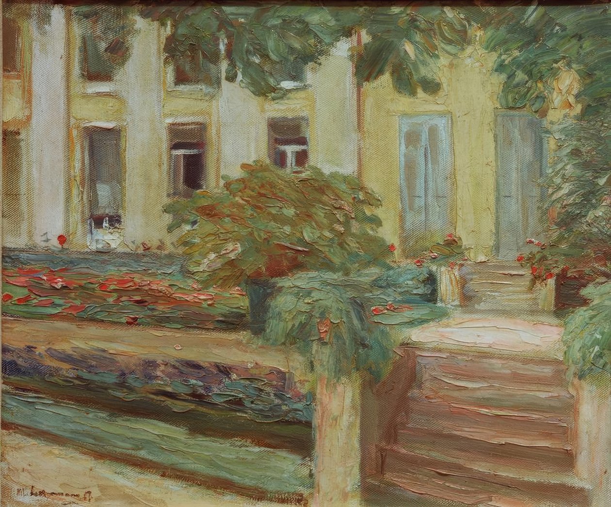 Květinová terasa v zahradě Wannsee na jihozápad od Max Liebermann