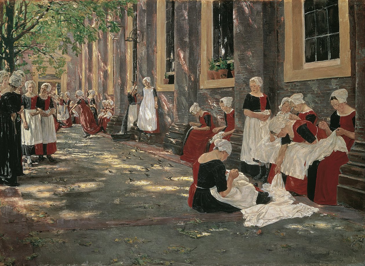 Volné období v amsterdamském sirotčinci od Max Liebermann