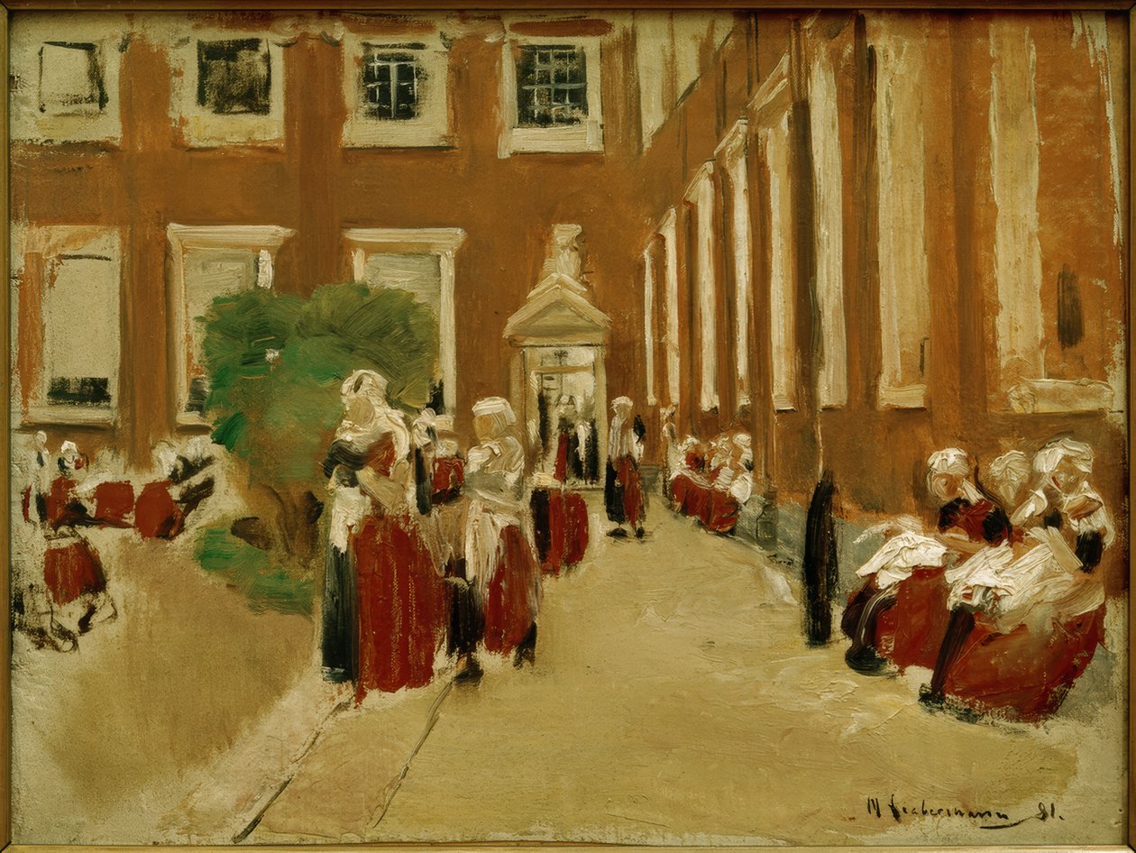 Volné období v amsterdamském sirotčinci od Max Liebermann