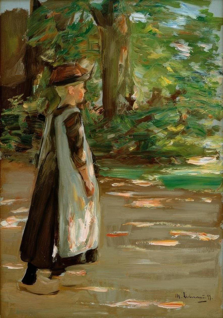 Chodící dívka od Max Liebermann