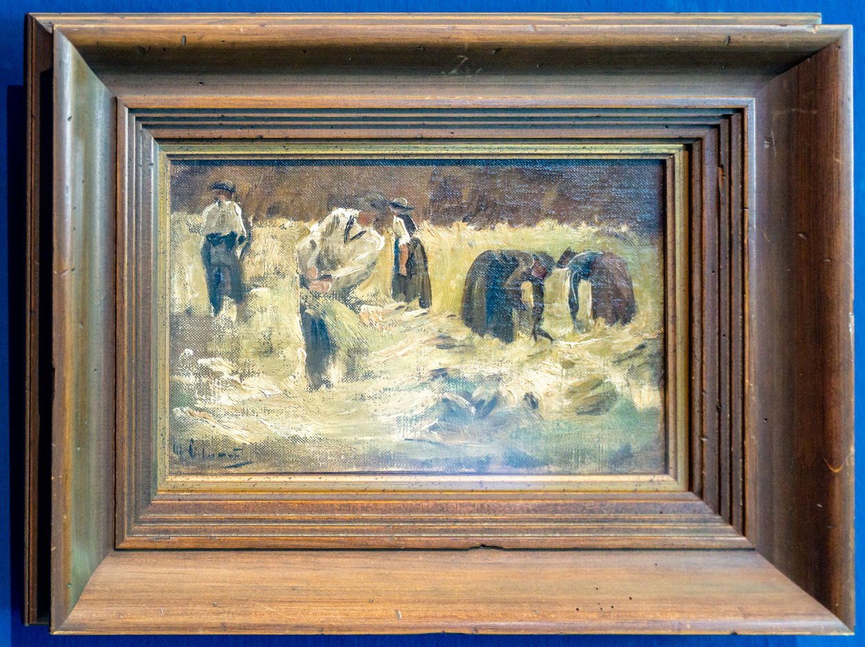 Sklizeň obilí od Max Liebermann