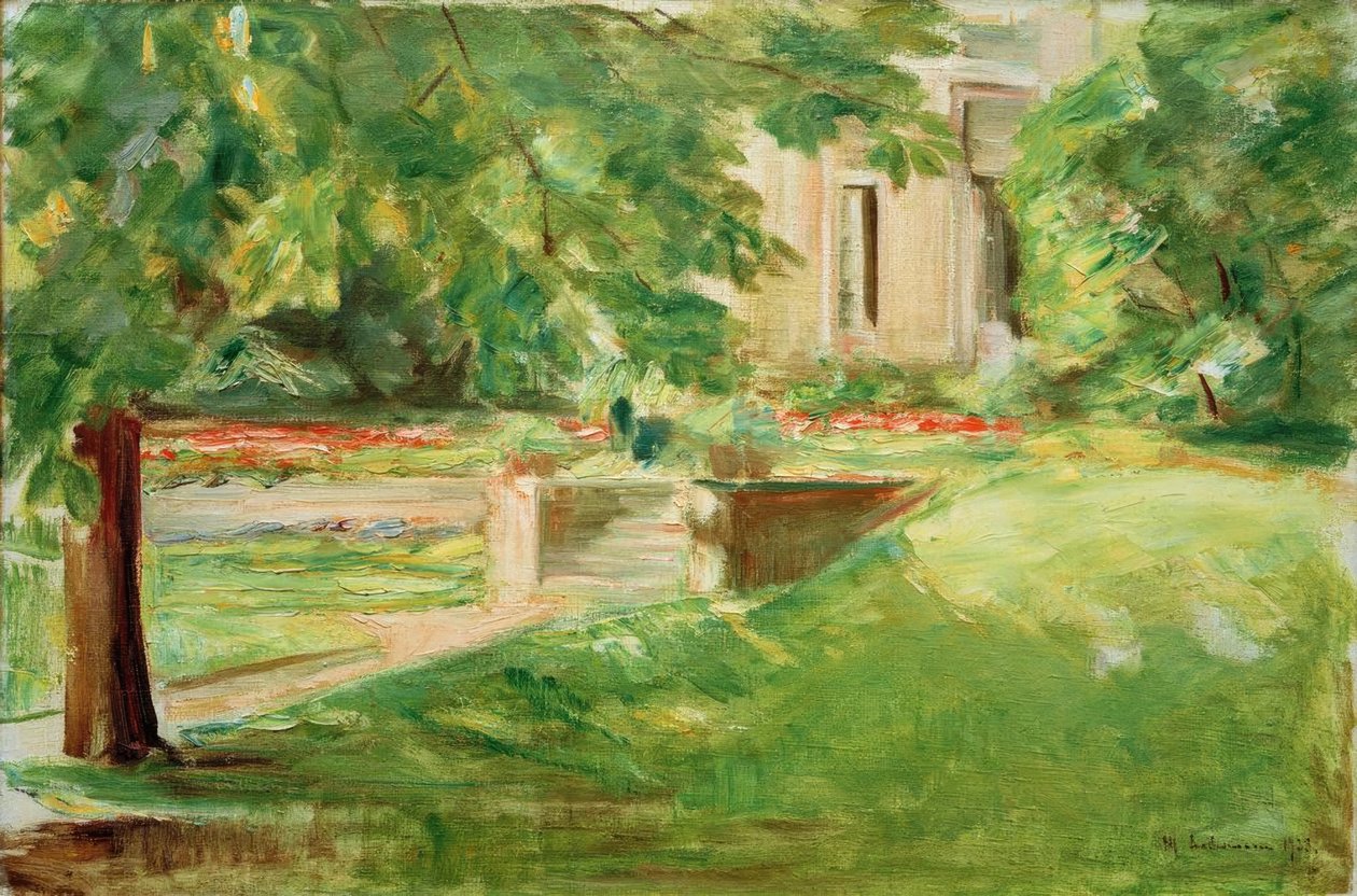 Dům a terasa na jihozápad od Max Liebermann