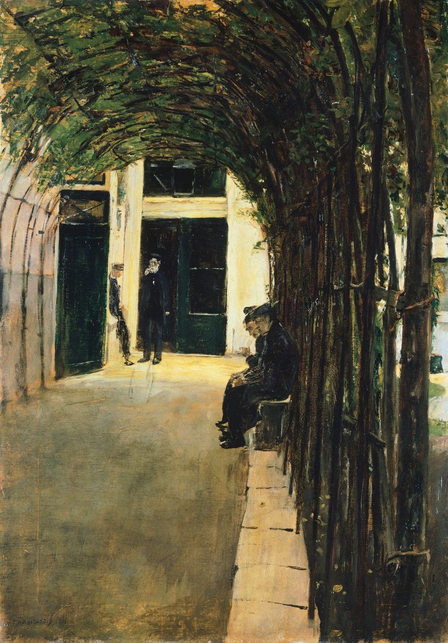 Dům starého Amsterdamu od Max Liebermann