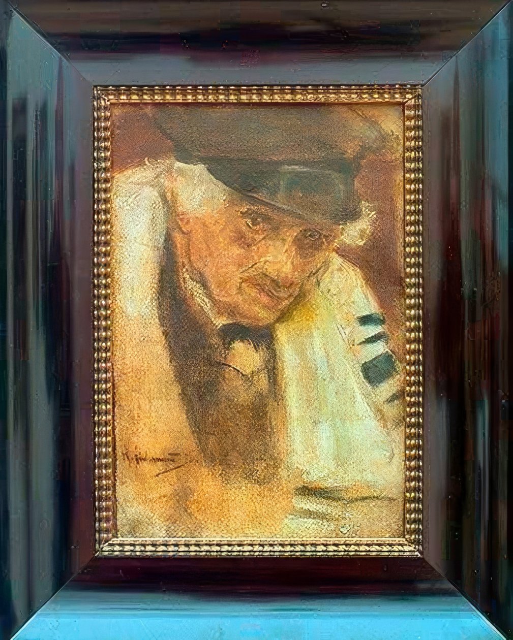 Žid v modlitebním šátku od Max Liebermann