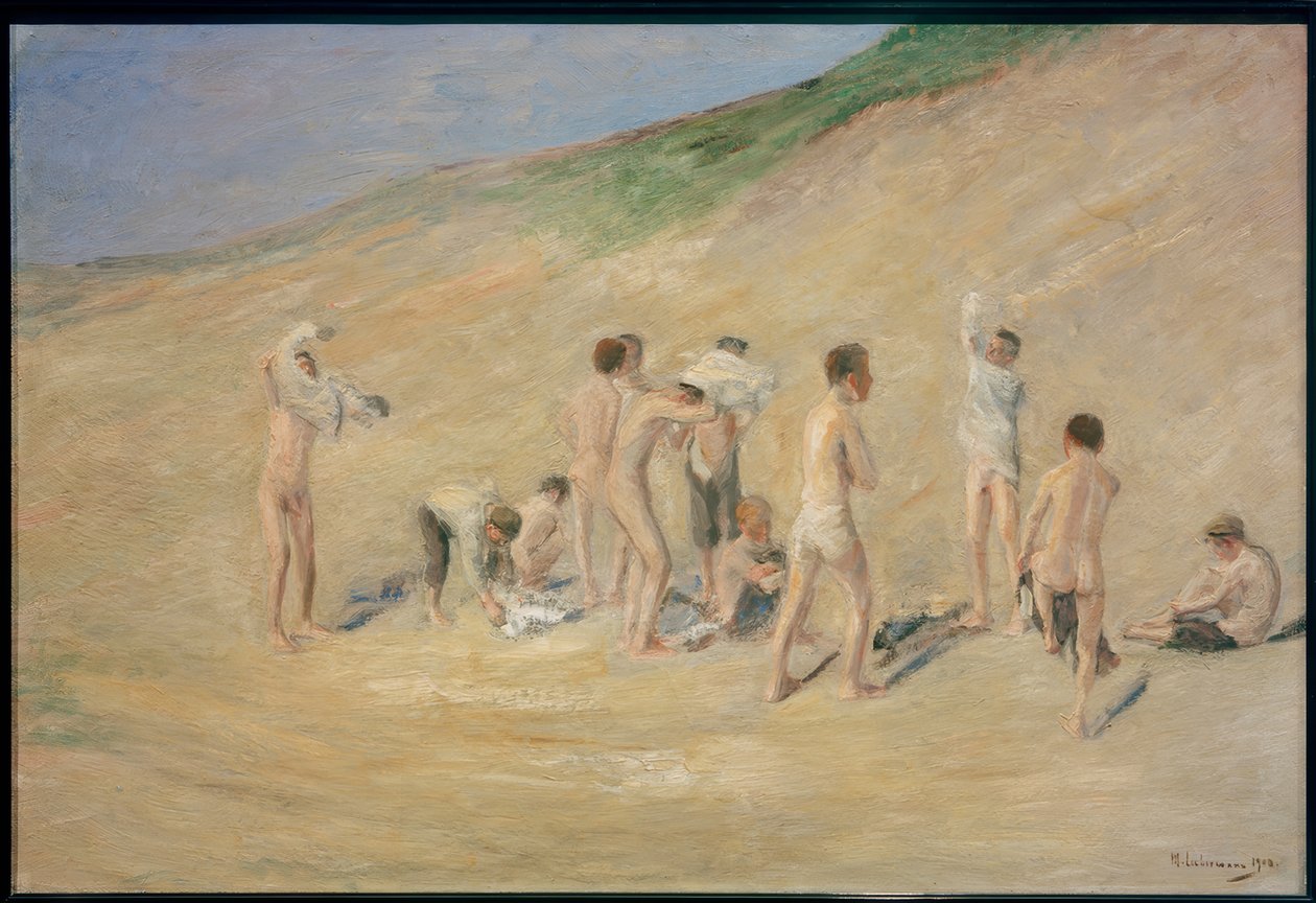 Chlapci po koupání od Max Liebermann
