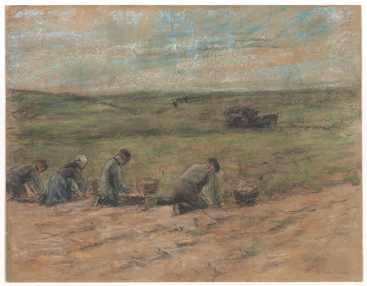 Vyorávače brambor u Zandvoortu, 1894 od Max Liebermann