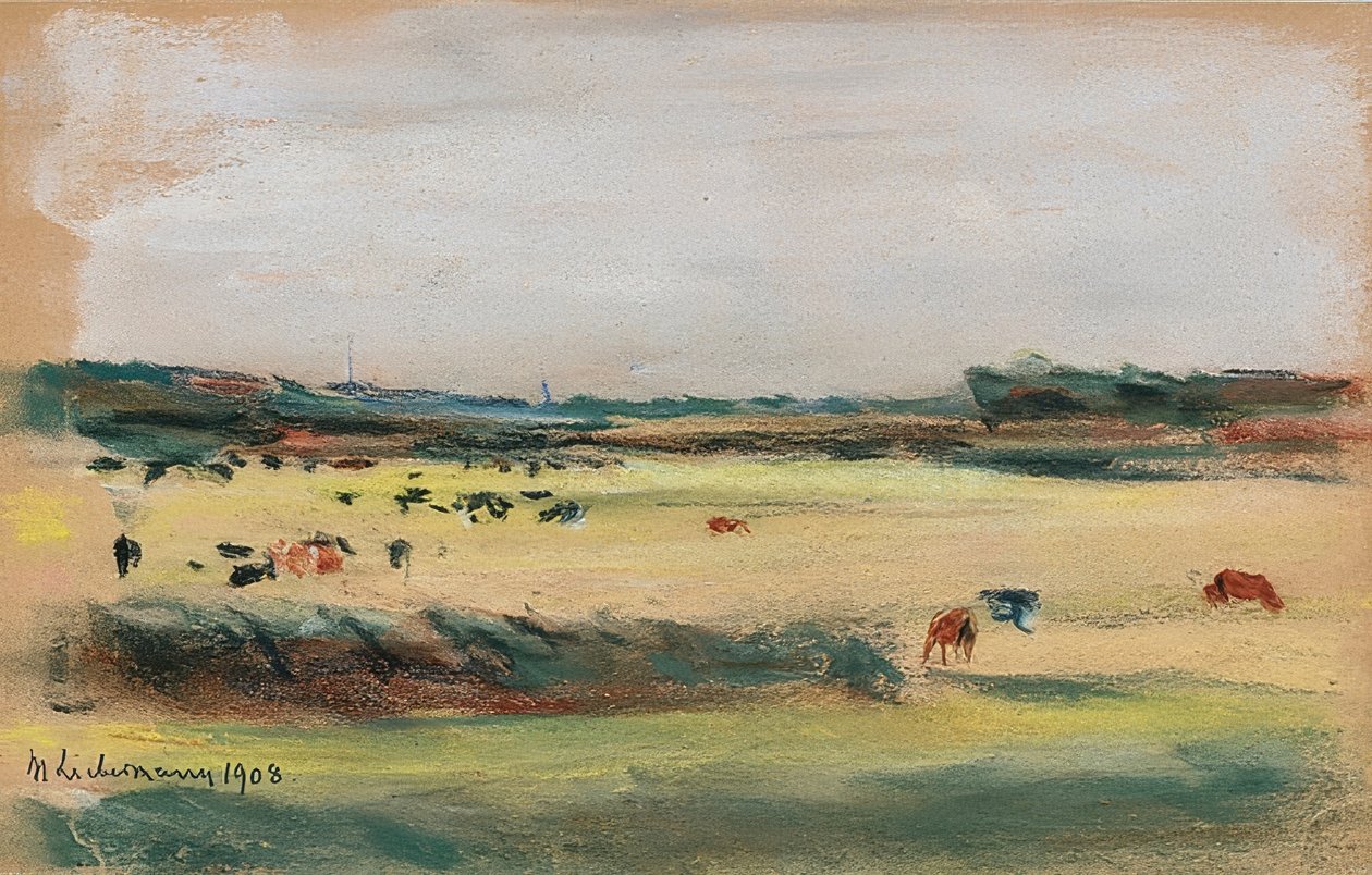 Krajina s pasoucími se kravami. 1908 od Max Liebermann