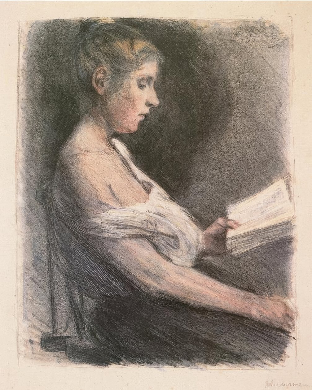 Čtecí dívka od Max Liebermann