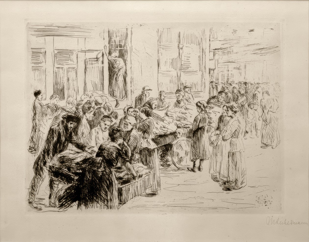 M.Liebermann, Z židovské čtvrti v Amsterodamu, povoznictví od Max Liebermann