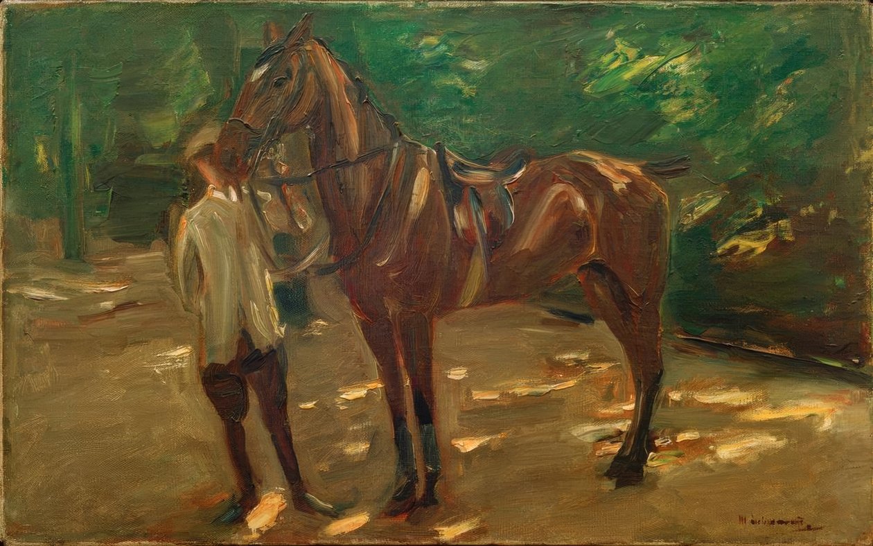 Ženich s koněm od Max Liebermann