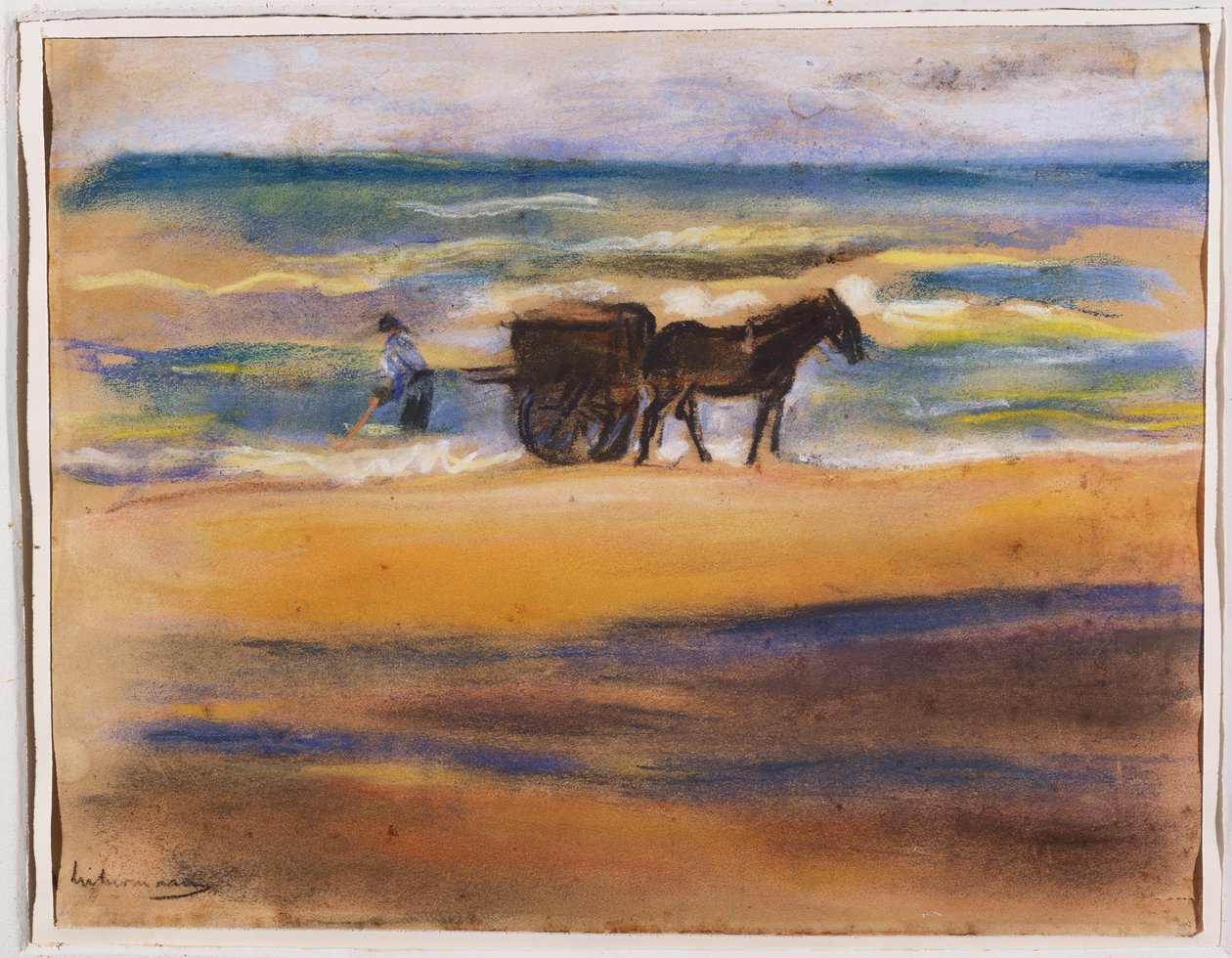 Hledači mušlí na pláži od Max Liebermann