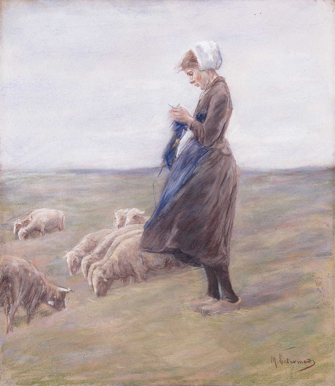 Pastýřka; Schafhirtin, 1887 od Max Liebermann