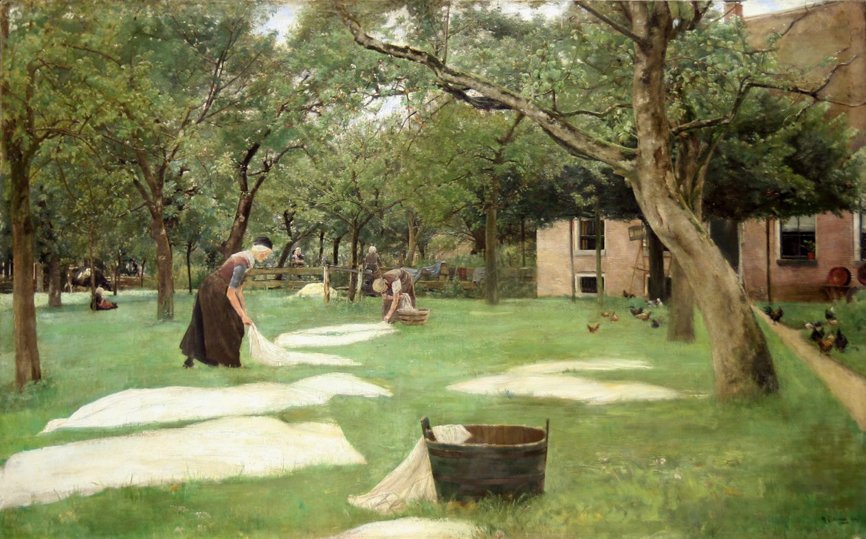 Bělení prádla, 1882 od Max Liebermann