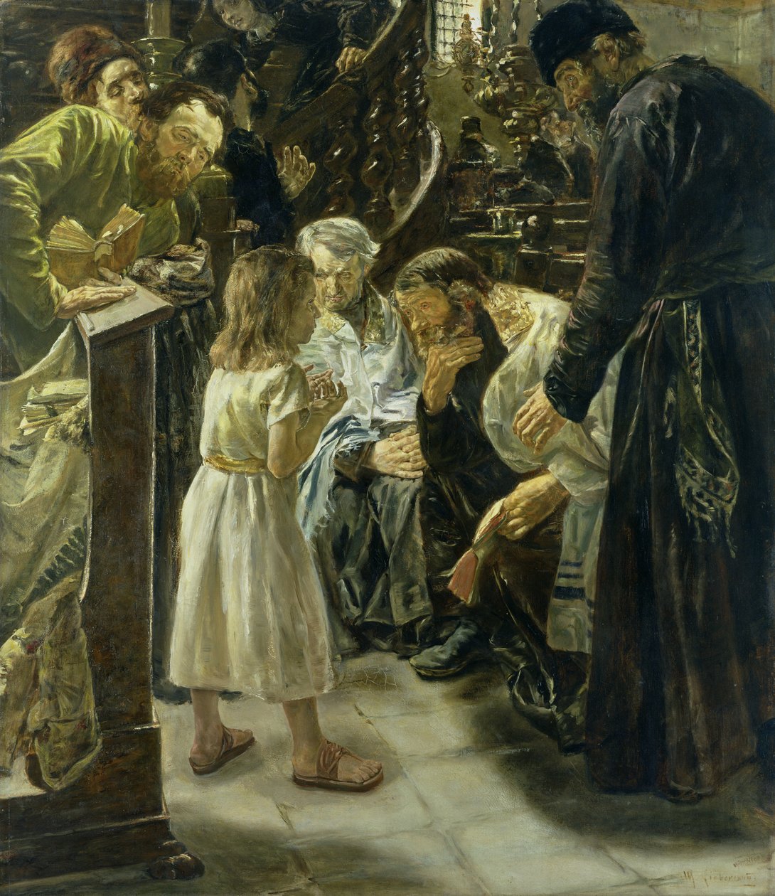 Dvanáctiletý Ježíš v chrámu od Max Liebermann