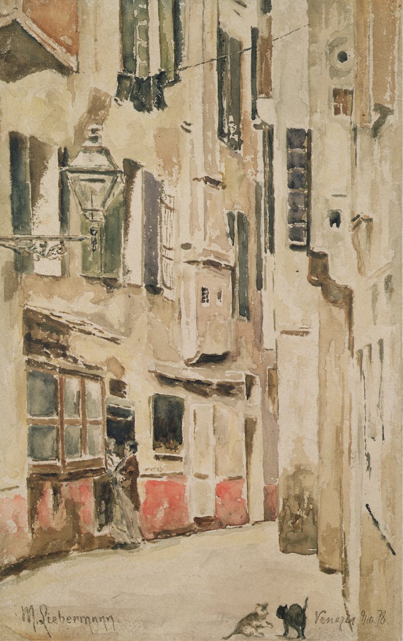 Benátská ulice, 1878 od Max Liebermann