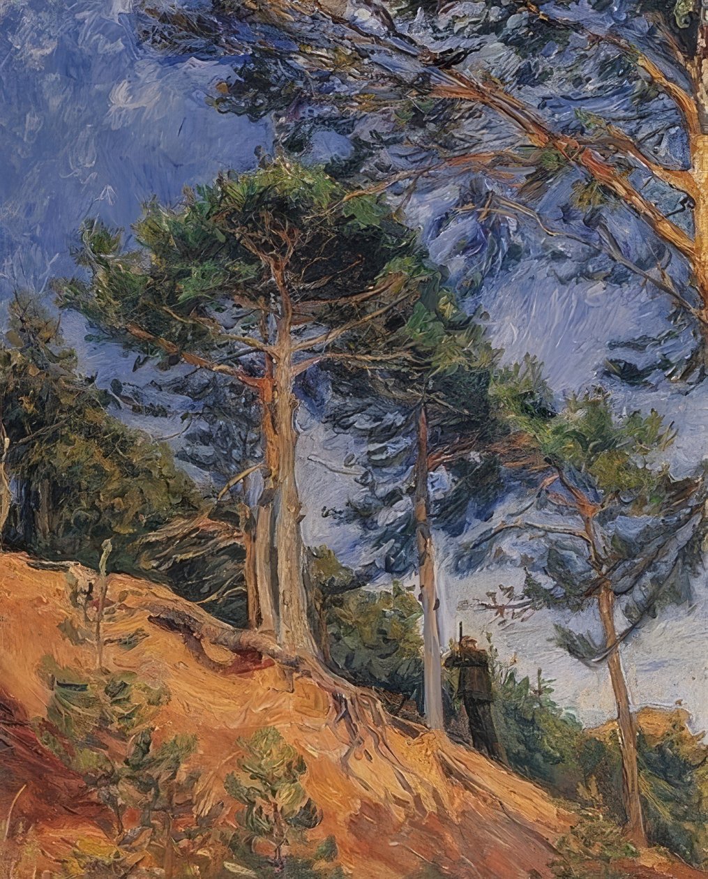 Lovec na svahu. 1903 od Max Slevogt
