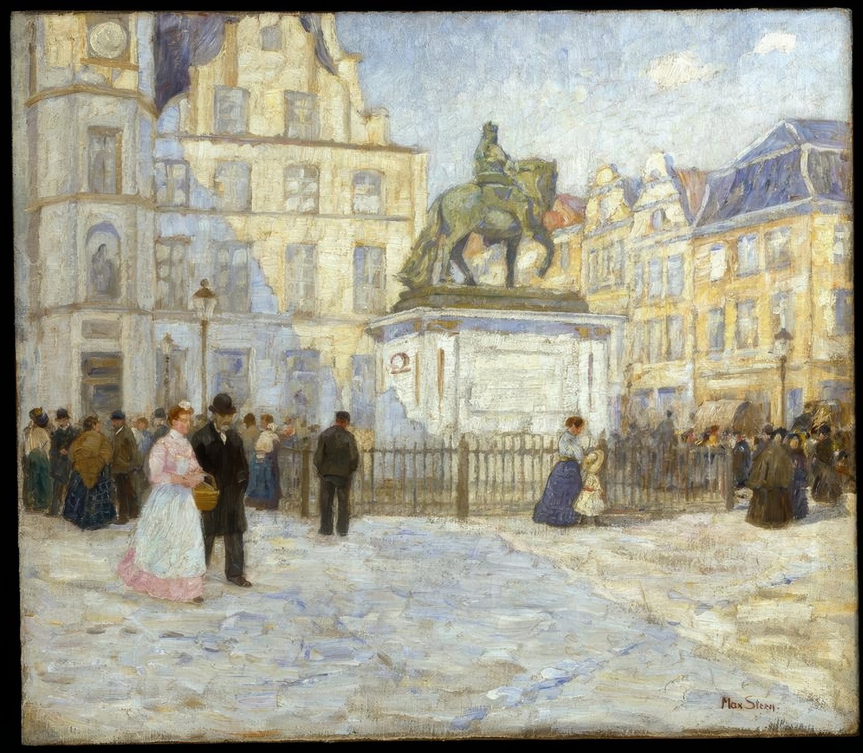 Marktplatz a Jan Wellem od Max Stern