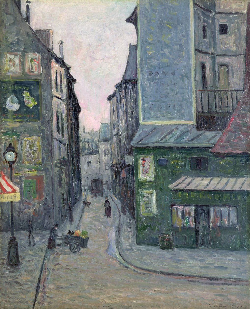 Place Saint Andre des Arts, Rue Suger, Paříž od Maxime Emile Louis Maufra
