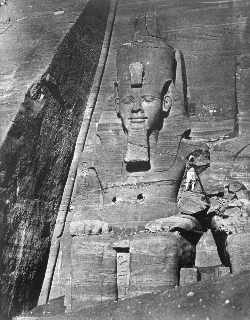 Kolosální socha, Egypt, 1852. od Maxime Du Camp