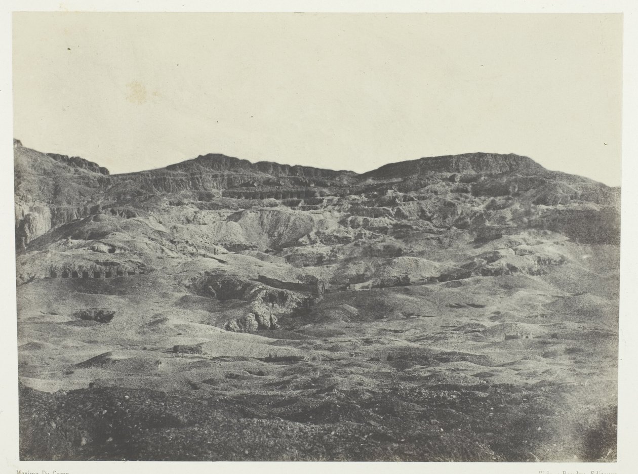 Gournah, nekropole v Thébách; Thebes od Maxime Du Camp