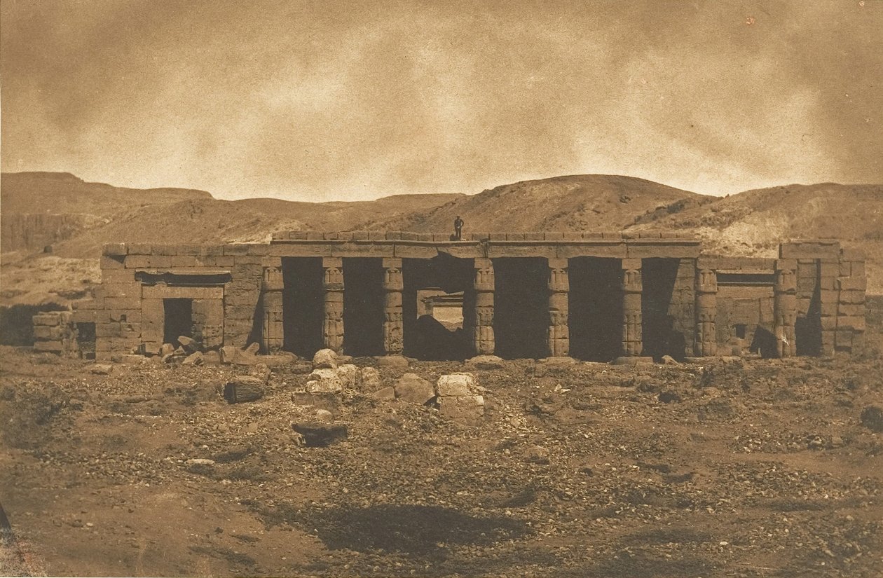 Palác Gournah Menephteun v Thébách, 1849-50. od Maxime Du Camp