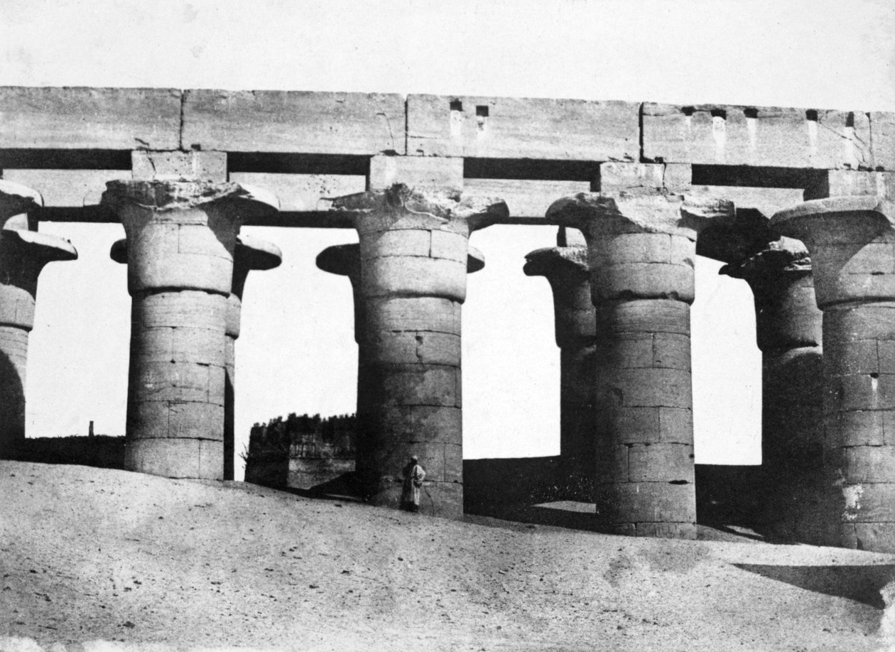 Ruiny chrámu, Egypt, 1852. od Maxime Du Camp