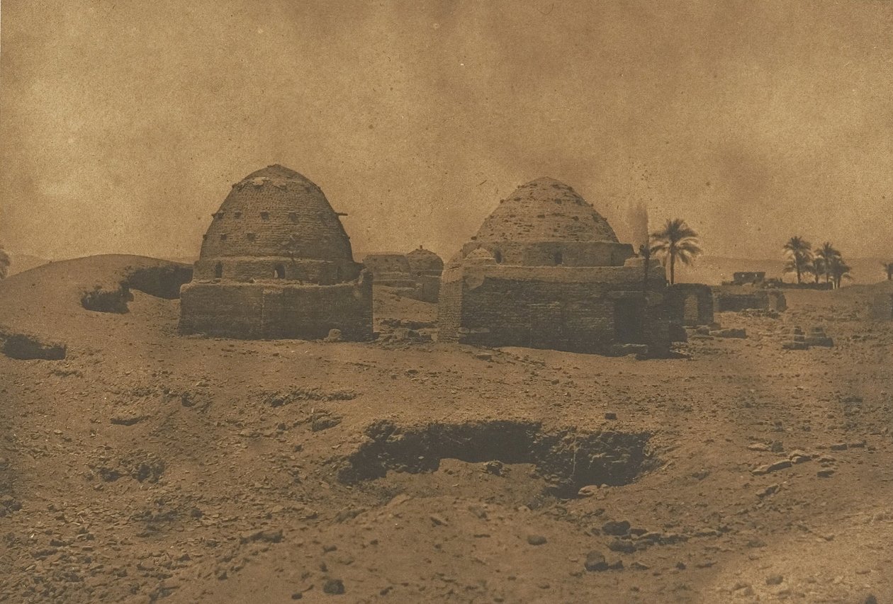 Muslimské hrobky v Hermentu, 1849-50. od Maxime Du Camp