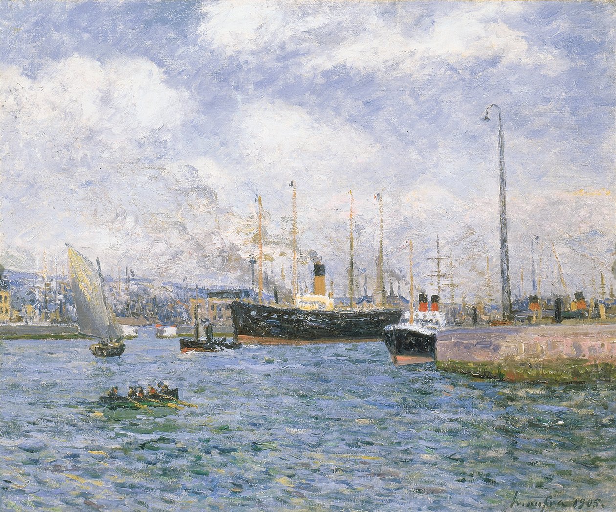 Odjezd z Havru, 1905 od Maxime Emile Louis Maufra
