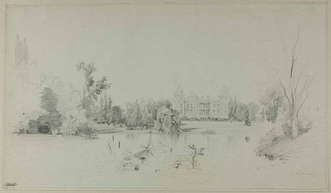 Park M. de Rothschilda ve Ferrières od Maxime Lalanne
