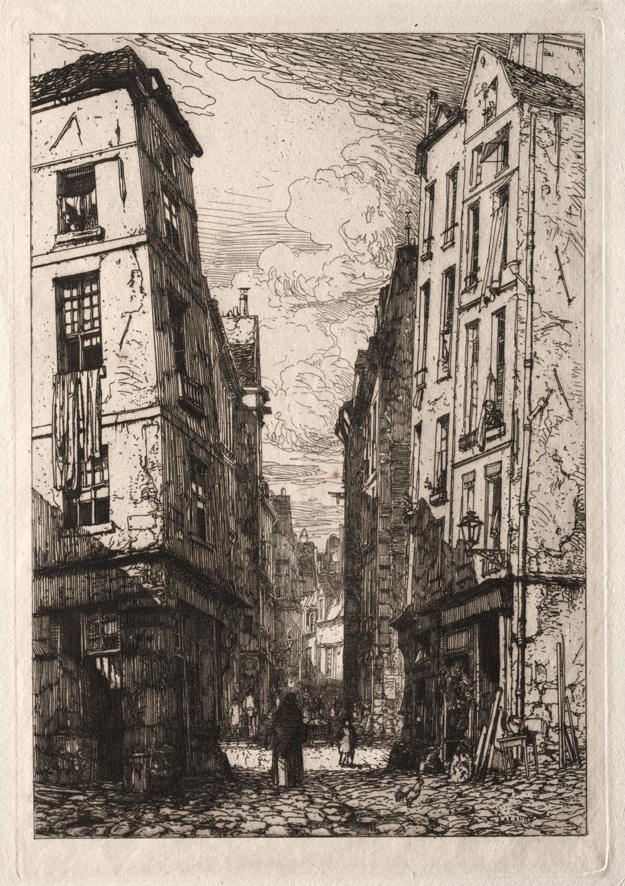 Rue des Marmousets (Stará Paříž) od Maxime Lalanne