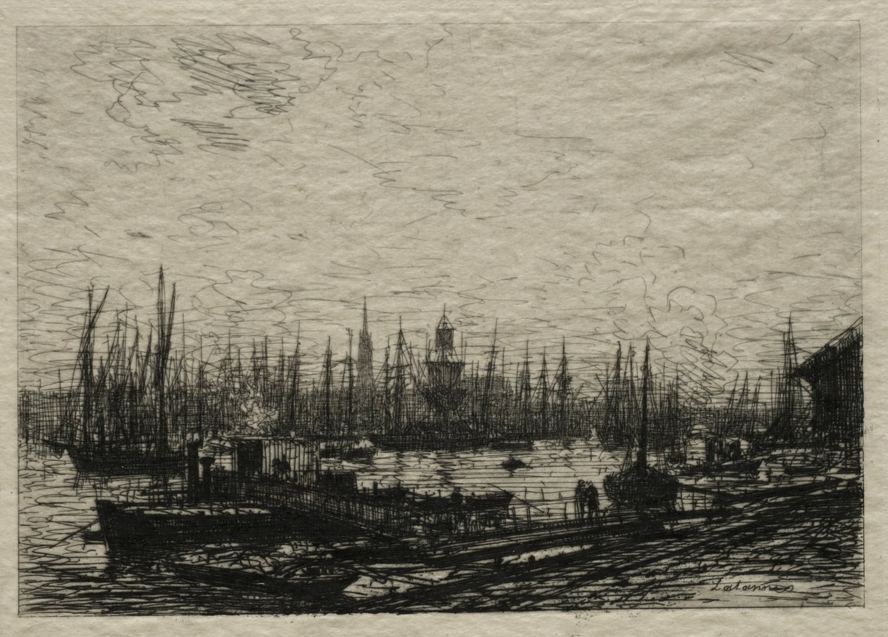 Přístav Bordeaux. od Maxime Lalanne