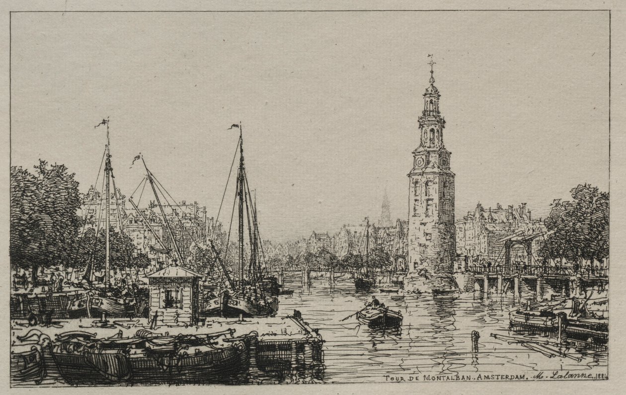 Tour de Montelban, Amsterdam, 1884. od Maxime Lalanne
