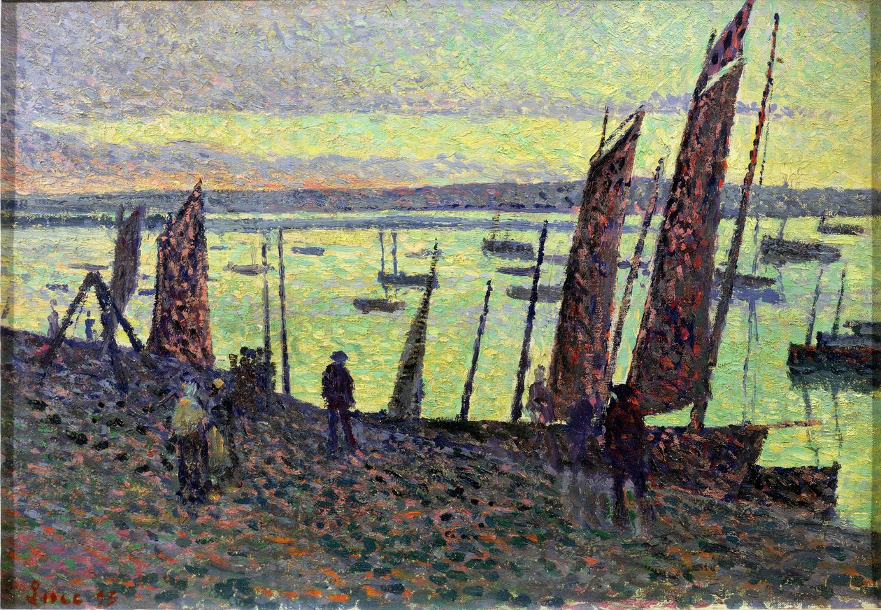 Lodě v Camaretu, 1893 od Maximilien Luce