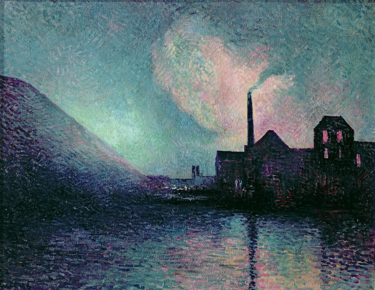 Couillet v noci, 1896 od Maximilien Luce