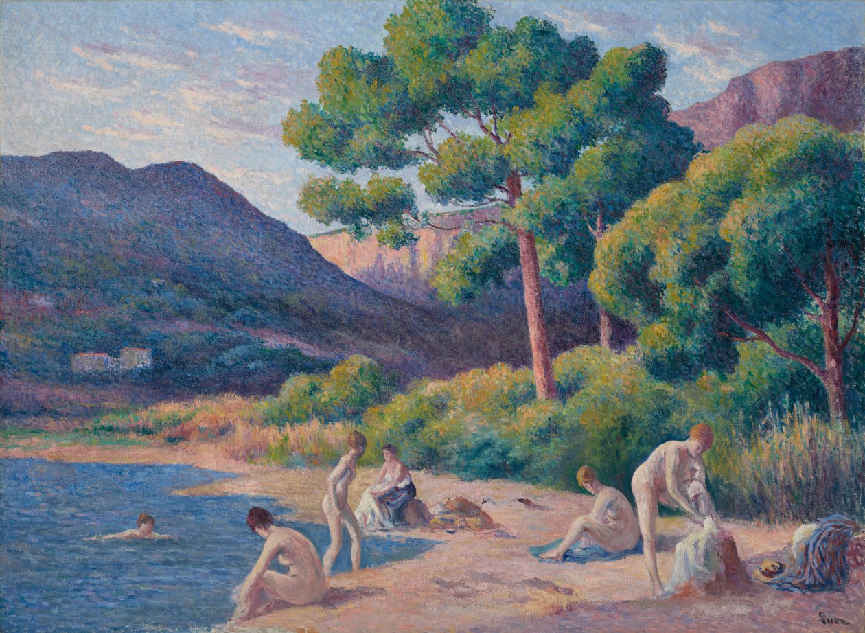 Koupání v Saint-Tropez od Maximilien Luce