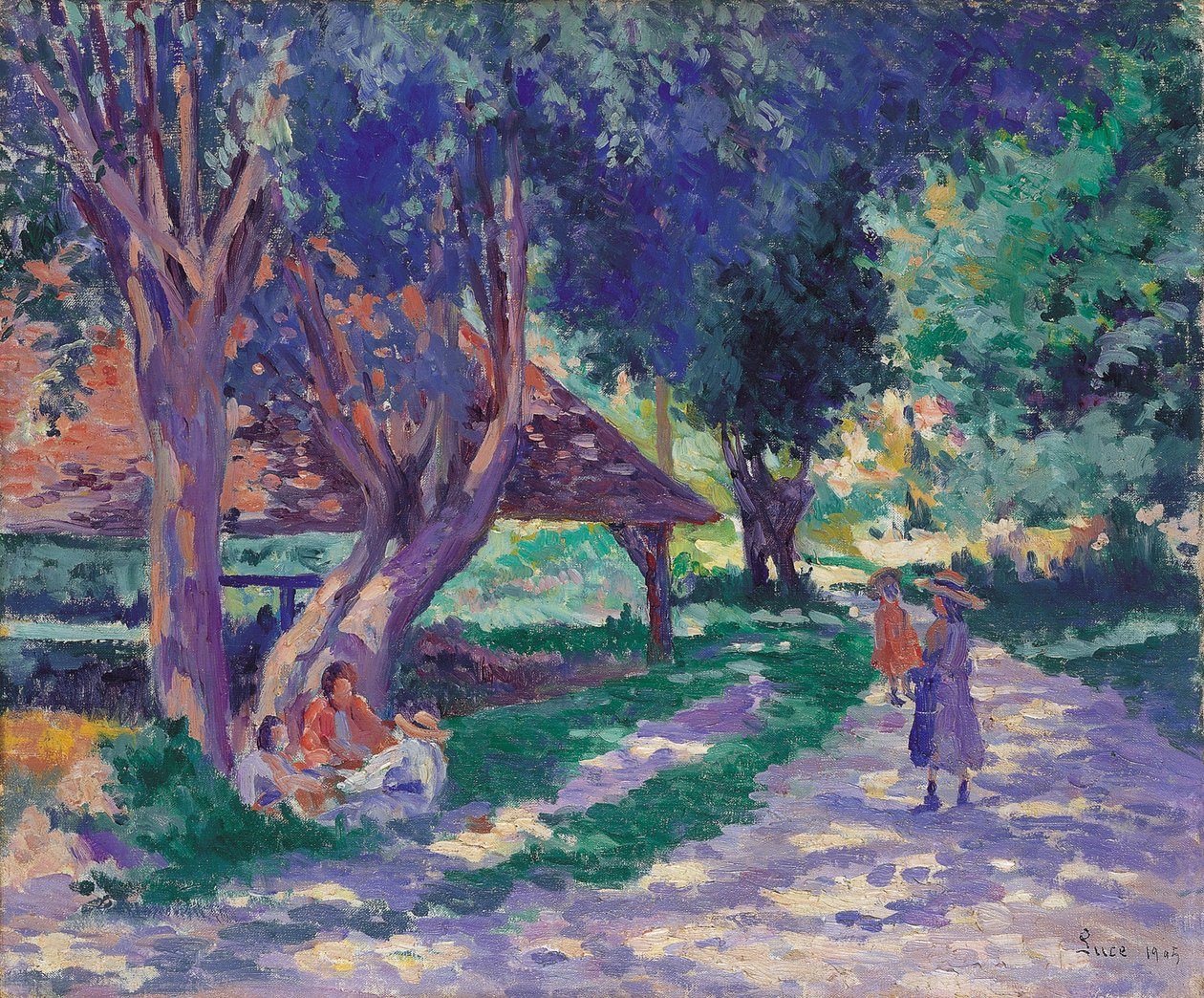 Bessy, Yonne, Stínovaná stezka od Maximilien Luce