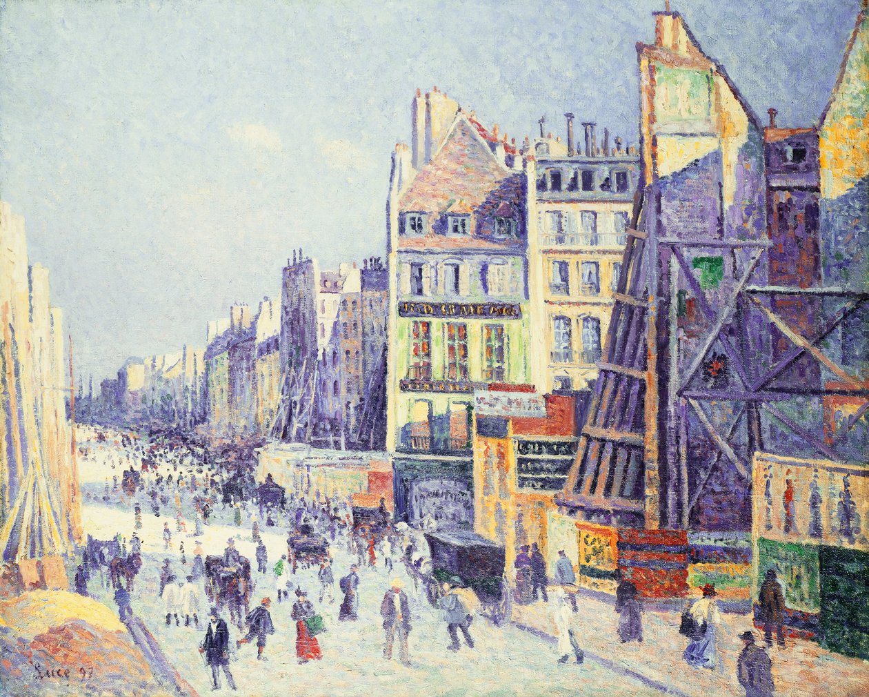 Rue Reaumur, 1897 od Maximilien Luce