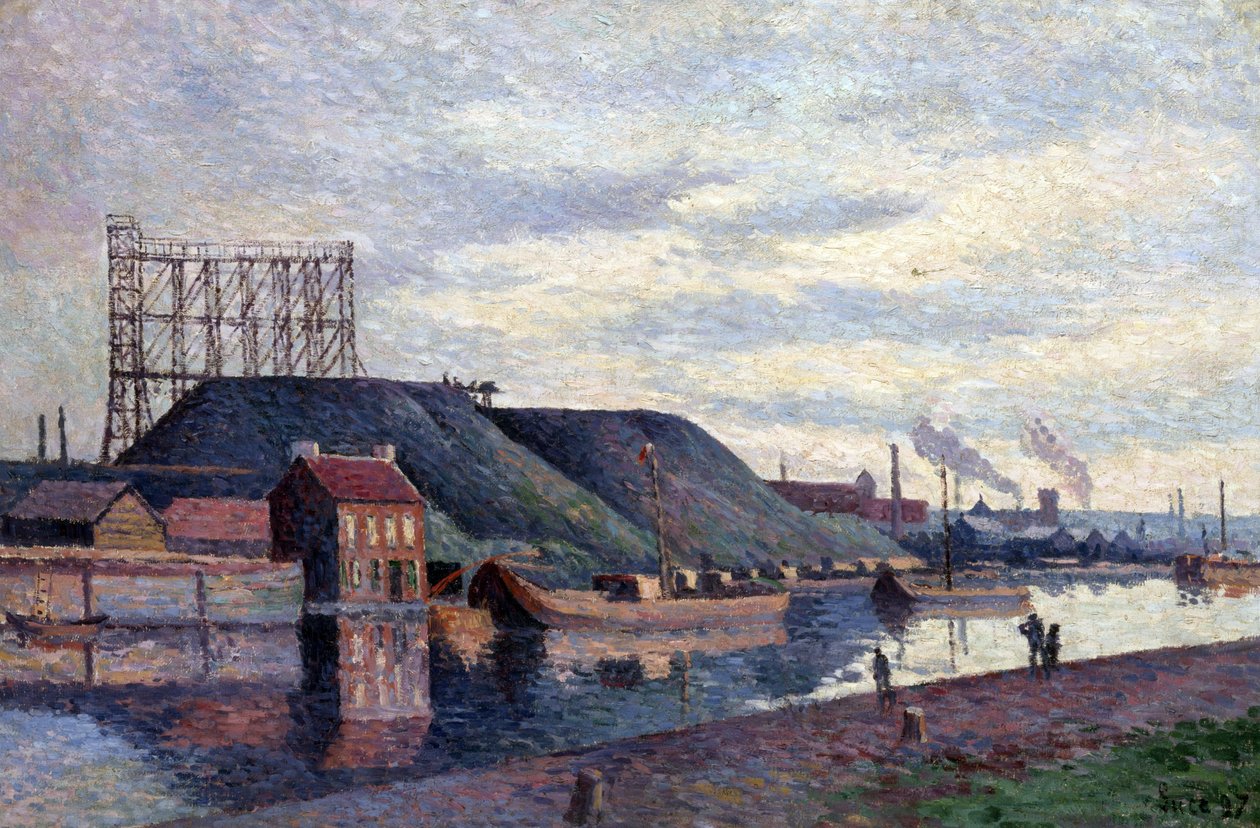 Haldy strusky Sacré Madame od Maximilien Luce