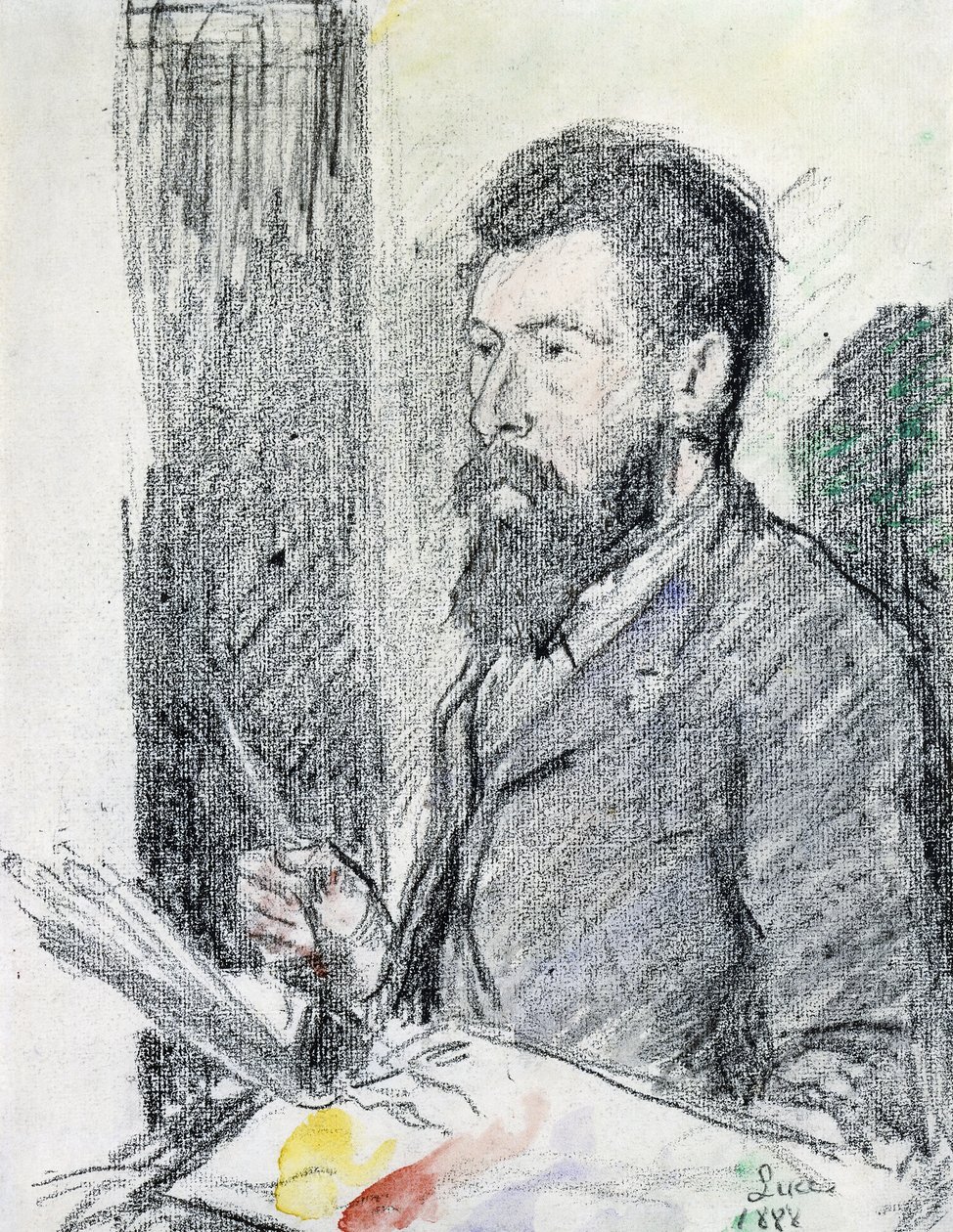 Portrét Georgese Seurata od Maximilien Luce