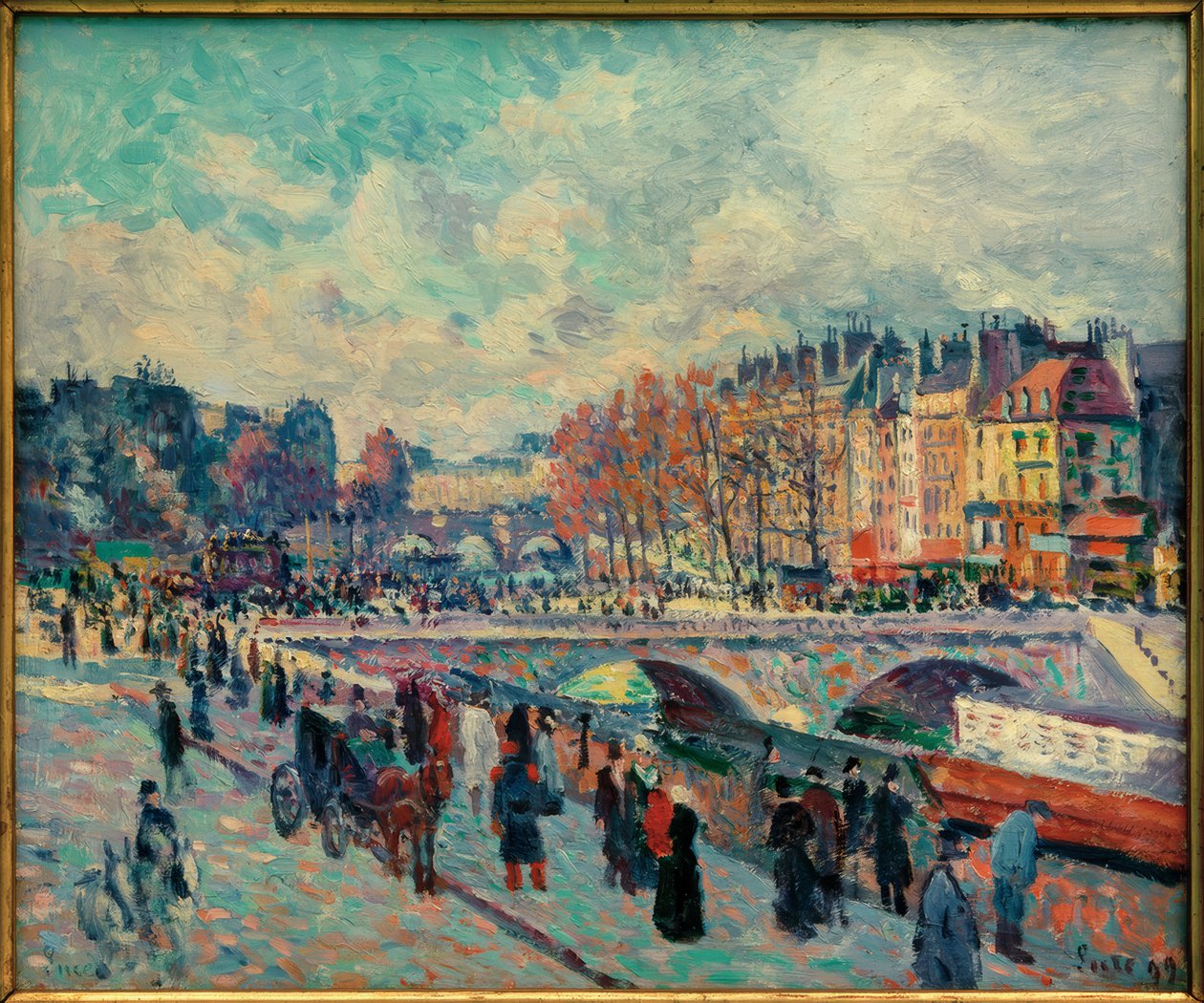 Nábřeží St-Michel od Maximilien Luce