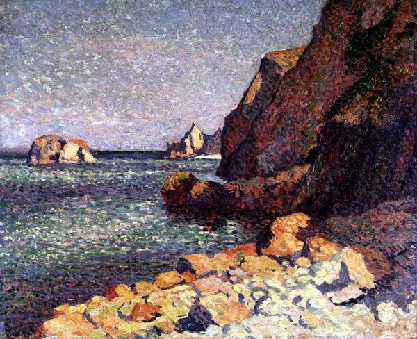Moře a skály, Agay od Maximilien Luce