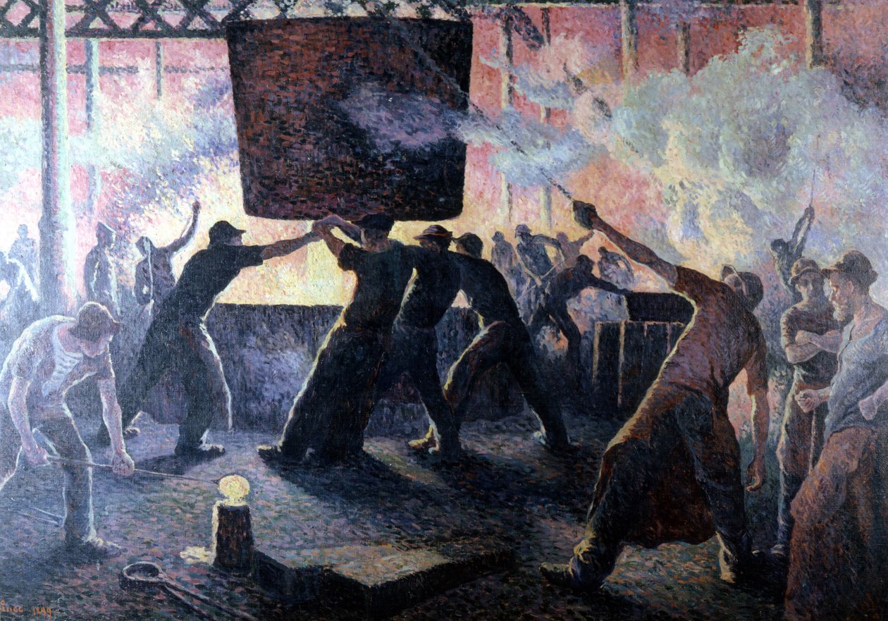 Slévárna od Maxmiliána od Maximilien Luce