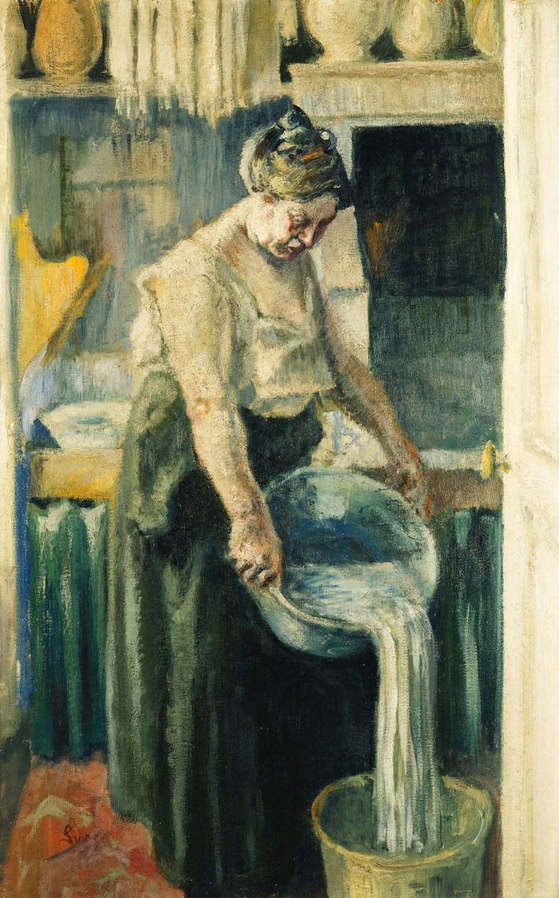 Prádelna; La Blanchisseuse, od Maximilien Luce