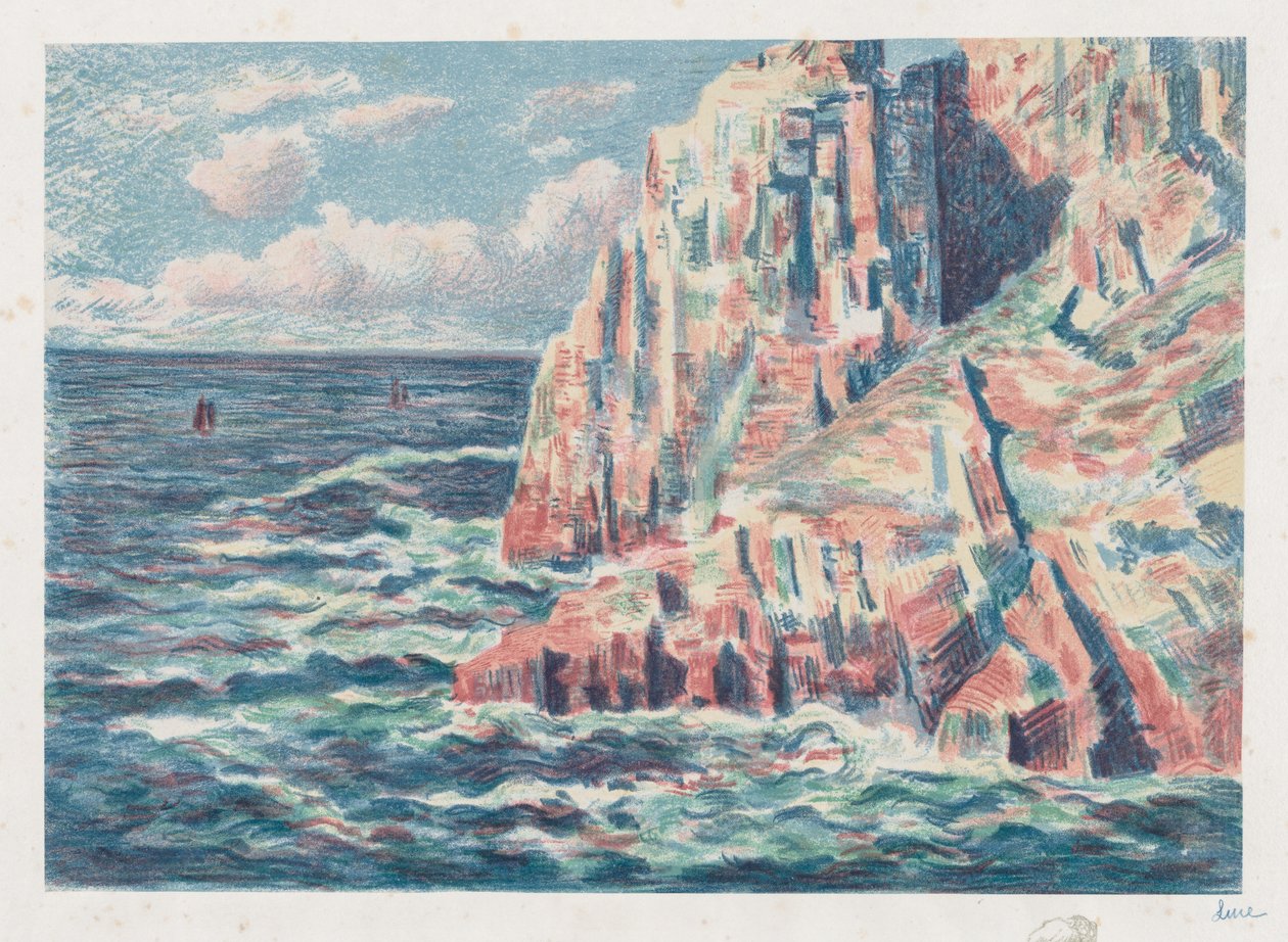 Moře v Camaretu, Červené skály od Maximilien Luce