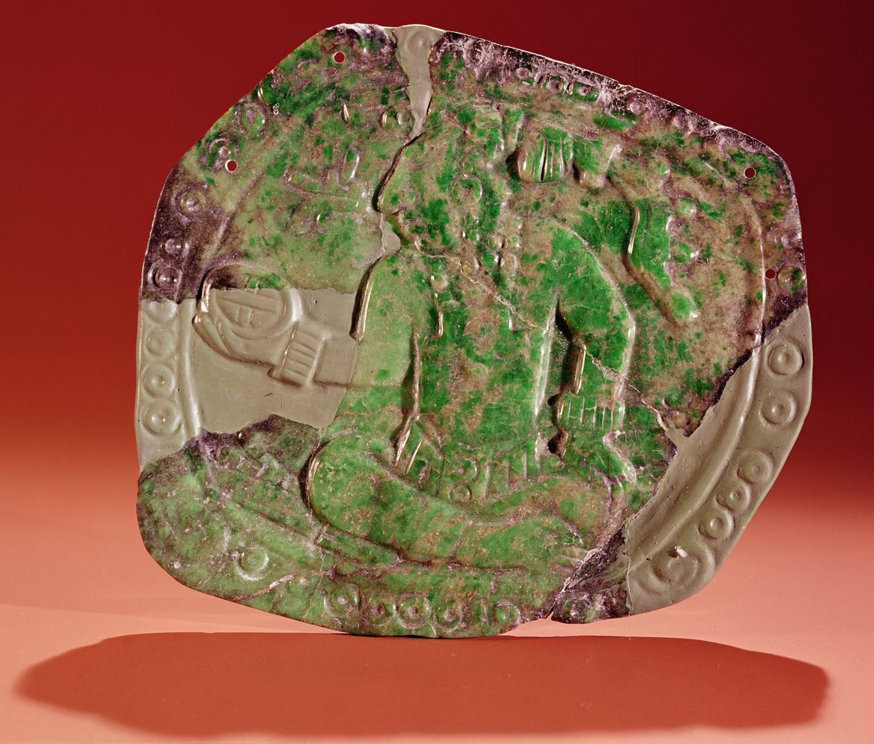 Pectoral krále z Tikal Site, Guatemala (nefrit) od Mayan
